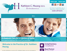 Tablet Screenshot of hwangorthodontics.com